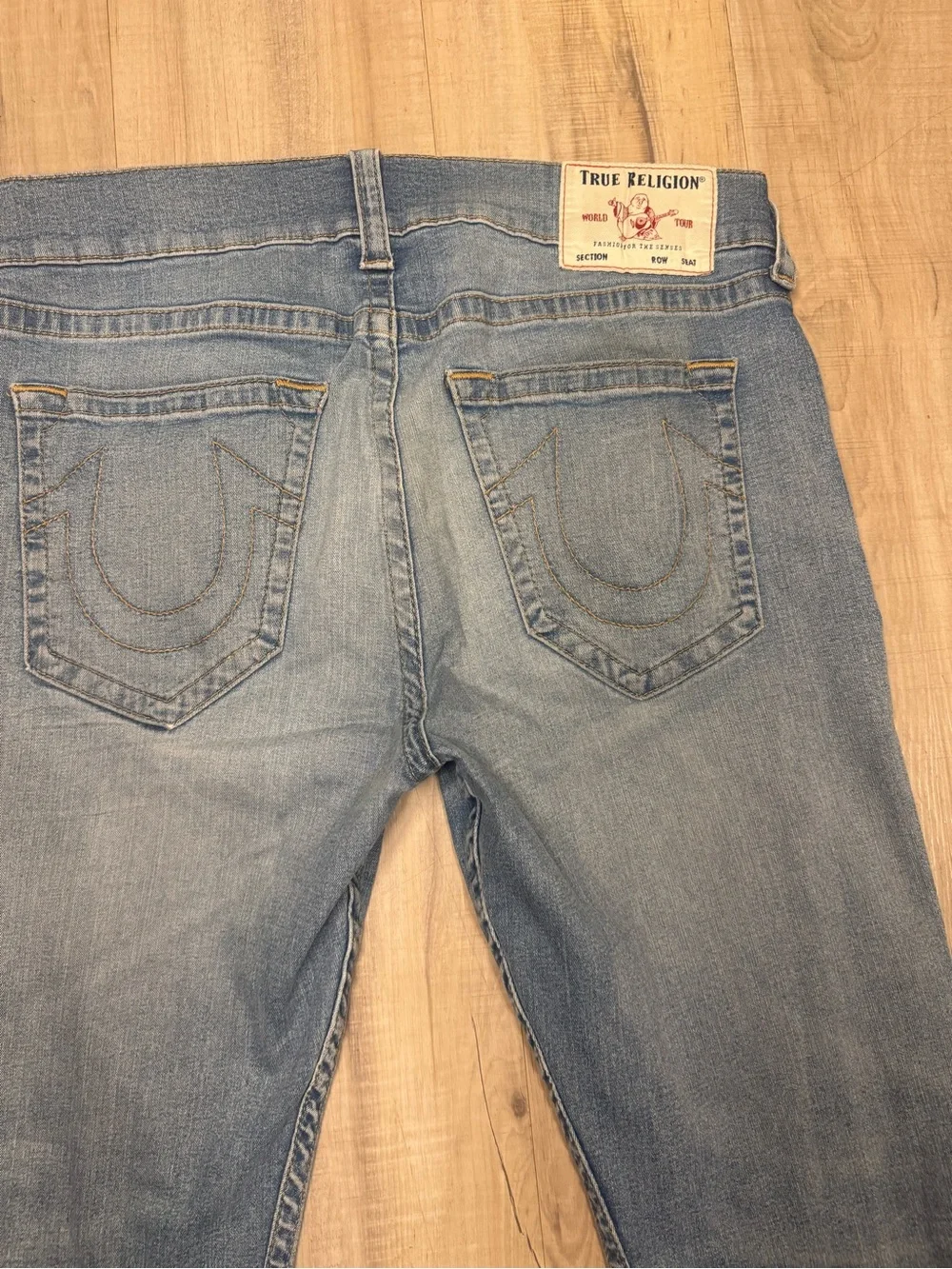 True Religion Ricky Relaxed Straight Jeans Men’s 34x32 Y2K Distressed